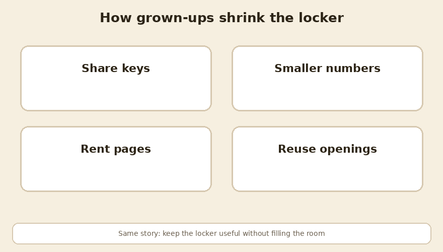 Sharing KV heads and paging keep the cache smaller.